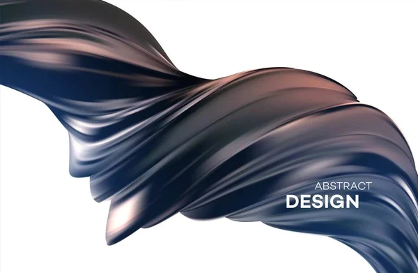 Flüssiges Plakatdesign. abstrakte 3D-Formvorlage. Vektorillustration — Stockvektor