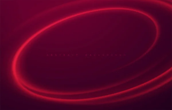 Abstrato cor brilhante elemento de design onda vermelha com no fundo escuro. Ilustração vetorial —  Vetores de Stock