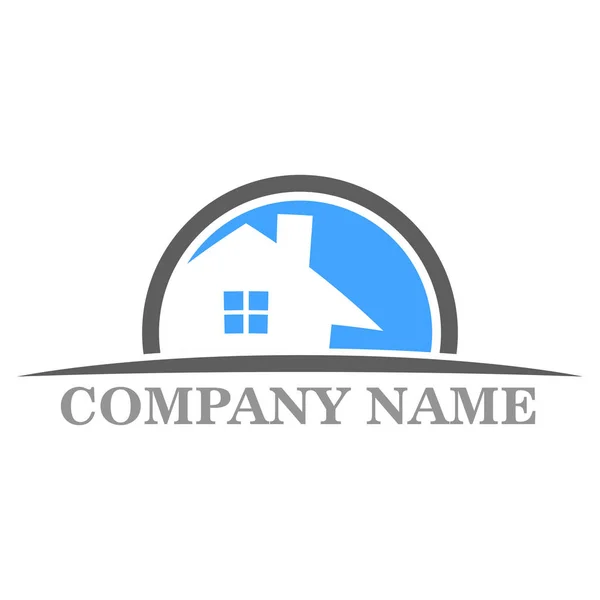 Haus Gebäude Logo Design Vorlage Folge — Stockvektor