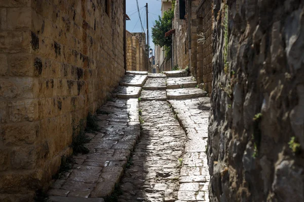 Ancient streets in traditional town Deir el Qamar, Lebanon