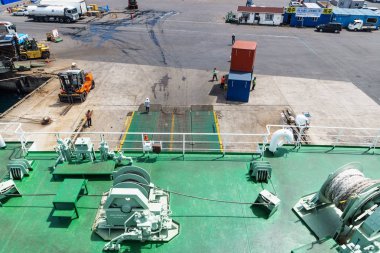 Jeju-si, Jeju Adası, Güney Kore liman için feribot üzerinden görüntülemek