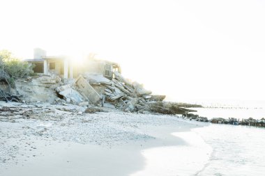 Chelem, Meksika için sahilde terk edilmiş evde