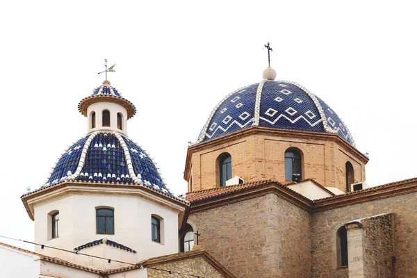 Dettaglio Delle Cupole Blu Della Chiesa Nostra Signora Solace Piena — Foto Stock