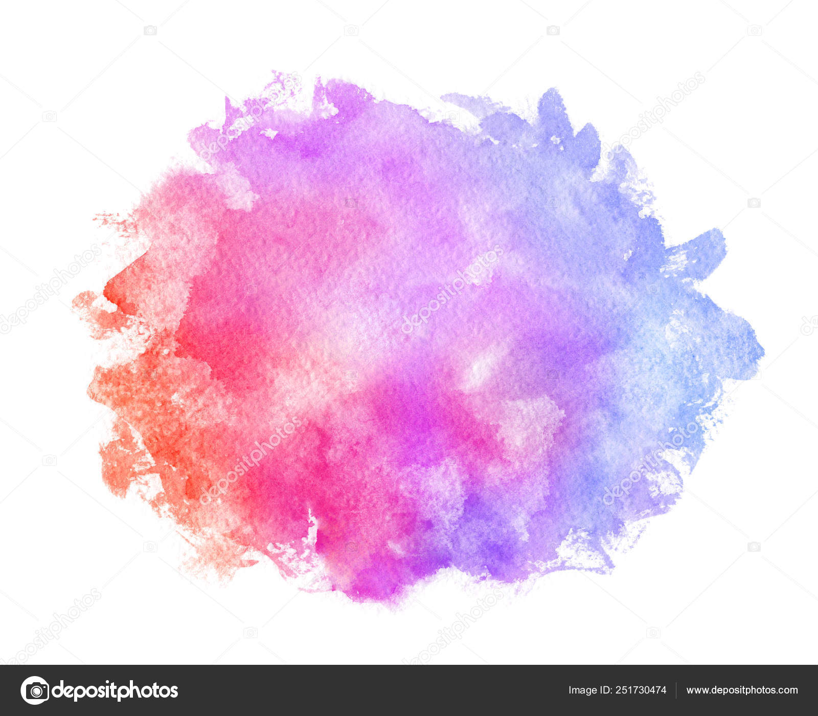 Abstract Pink Blue Red Yellow Green Violet Orange Purple Watercolor Stock Photo Image By C Czdistagon