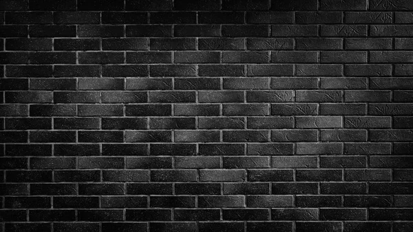 Black brick wall texture, brick surface for background. Vintage wallpaper.