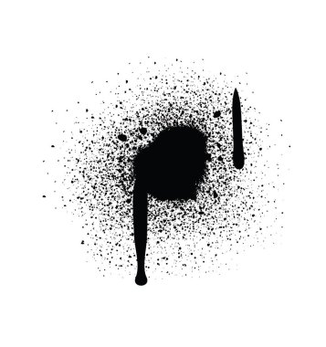 Püskürtme vektör illüstrasyonu. Soyut Vektör Elementlerini Beyaz Arkaplanda İzole Et. Çizgiler ve Damlalar hazır. Sokak tarzı. Grunge grafik elementleri. Kirli dokuma afişleri. Mürekkep sıçramış. Vektör illüstrasyonları.