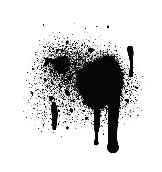 Püskürtme vektör illüstrasyonu. Sprey Boyası Soyut Vektör Elementleri Beyaz Arkaplanda izole edildi. Çizgiler ve Damlalar hazır. Sokak tarzı. Grunge grafik elementleri. Kirli dokuma afişleri. Mürekkep sıçramış. Vektör illüstrasyonları.