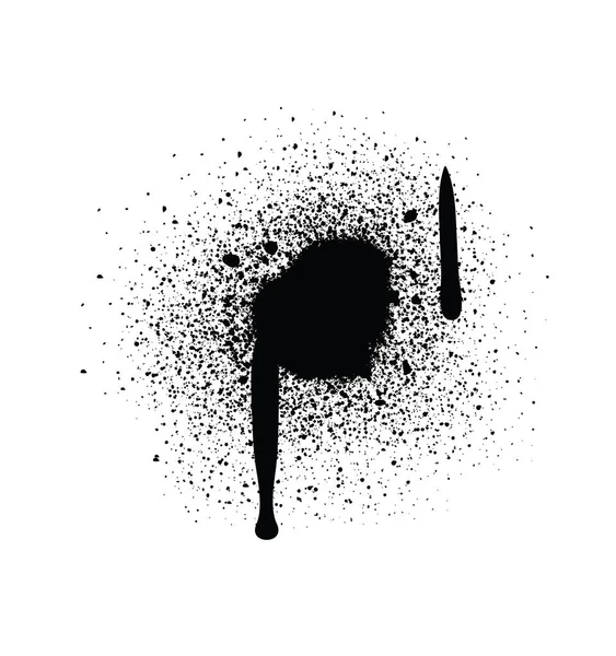 Püskürtme vektör illüstrasyonu. Soyut Vektör Elementlerini Beyaz Arkaplanda İzole Et. Çizgiler ve Damlalar hazır. Sokak tarzı. Grunge grafik elementleri. Kirli dokuma afişleri. Mürekkep sıçramış. Vektör illüstrasyonları.
