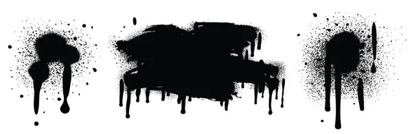 Spray Paint Abstract Διανυσματικά Στοιχεία Απομονώνονται Λευκό Φόντο Γραμμές Και — Διανυσματικό Αρχείο