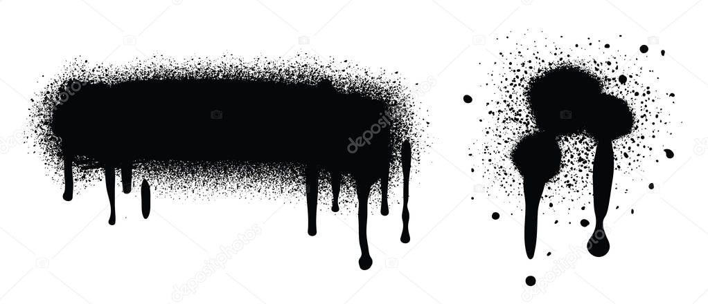 spray blots vector illustration 