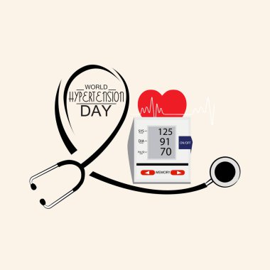 Dünya Hipertansiyon Günü için bir Arkaplan Tanımlaması.