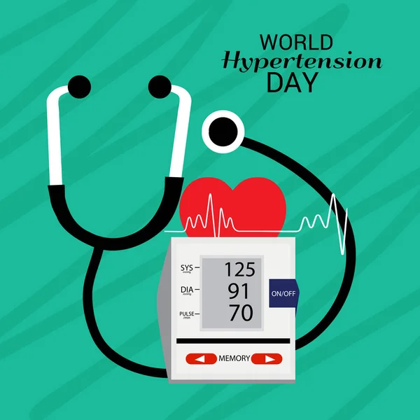 Vector illustration of a Background for World Hypertension Day.