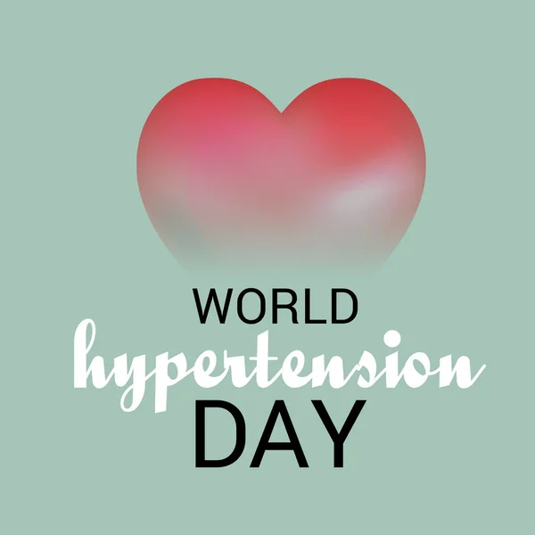 Vektor Illustration Bakgrund För World Hypertension Day — Stock vektor