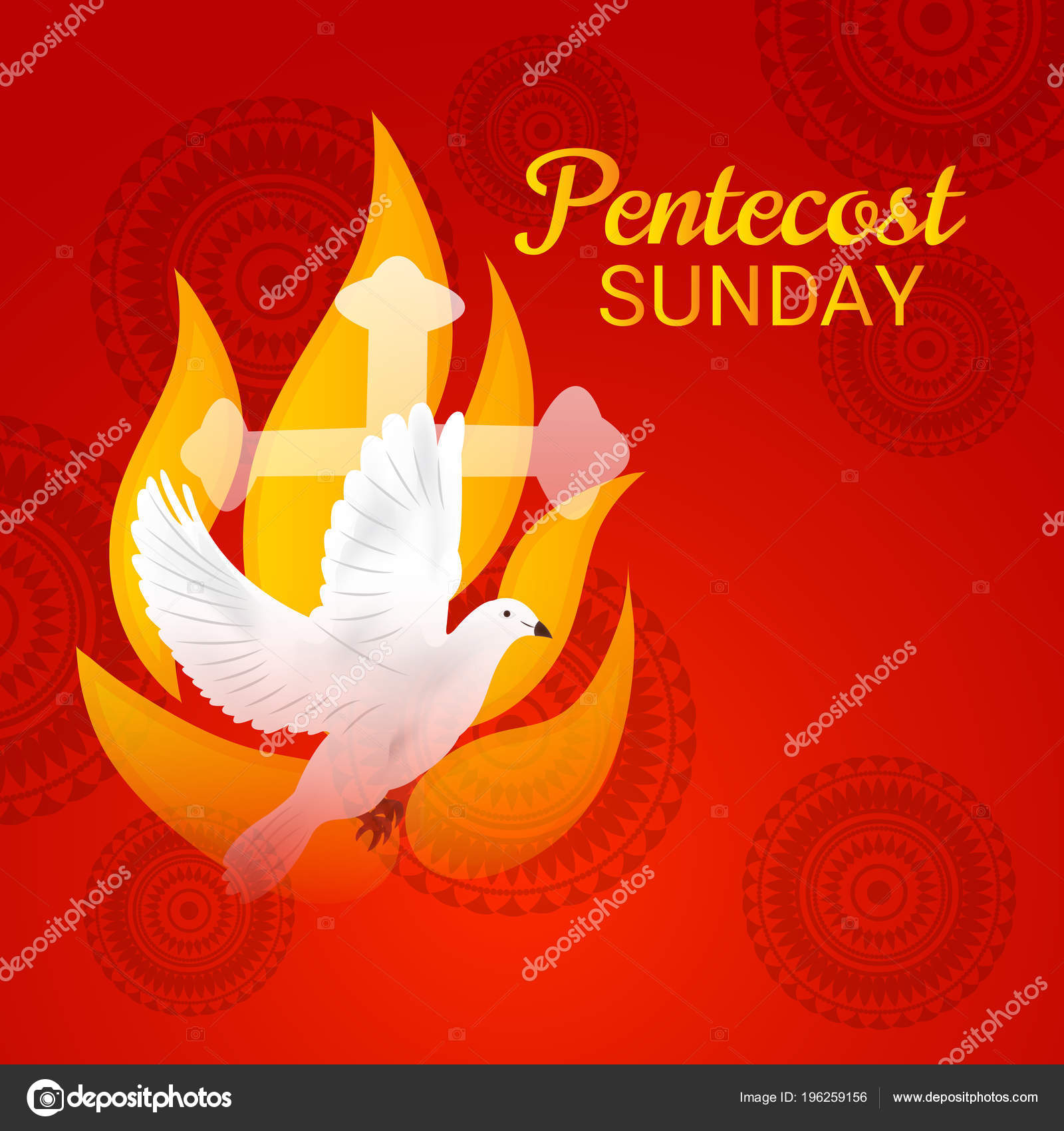 聖霊降臨祭ストックベクター ロイヤリティフリー聖霊降臨祭イラスト Depositphotos
