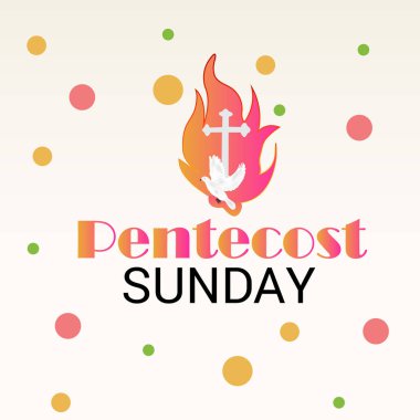 Pentekost Kutsal Ruh güvercini için bir arka planın temsilcisi..