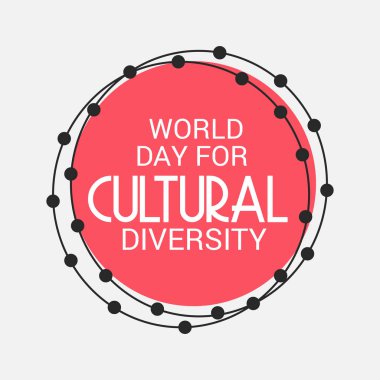 Bir arka plan kültürel çeşitlilik için vektör çizim dünya günü için.