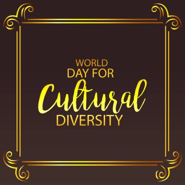 Bir arka plan kültürel çeşitlilik için vektör çizim dünya günü için.