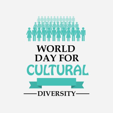 Bir arka plan kültürel çeşitlilik için vektör çizim dünya günü için.
