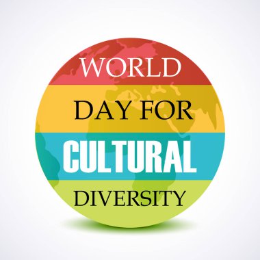 Bir arka plan kültürel çeşitlilik için vektör çizim dünya günü için.