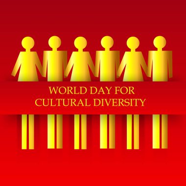 Bir arka plan kültürel çeşitlilik için vektör çizim dünya günü için.