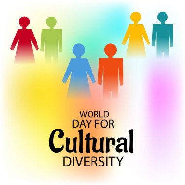Bir arka plan kültürel çeşitlilik için vektör çizim dünya günü için.