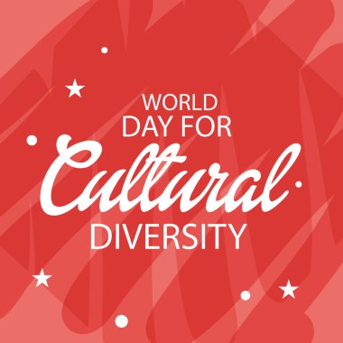 Bir arka plan kültürel çeşitlilik için vektör çizim dünya günü için.