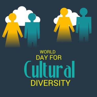 Bir arka plan kültürel çeşitlilik için vektör çizim dünya günü için.