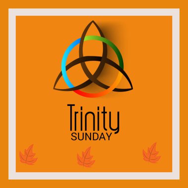 Bir arka plan vektör çizim Trinity Pazar için.