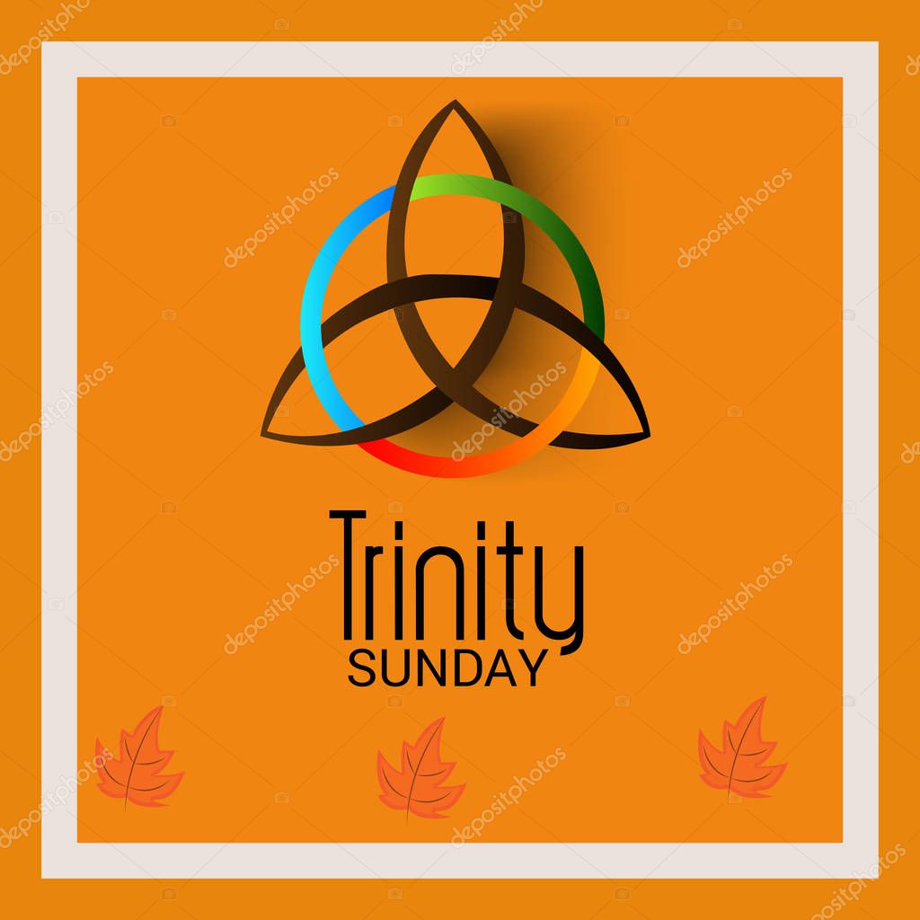 Vector illustration of a background for Trinity Sunday.