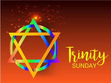 Bir arka plan vektör çizim Trinity Pazar için.