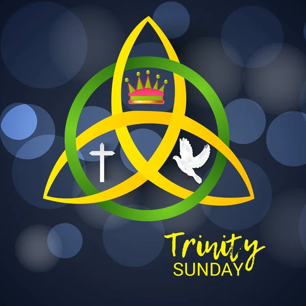 Bir arka plan vektör çizim Trinity Pazar için.