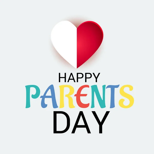 Vektor Illustration Baggrund Happy Parents Day – Stock-vektor