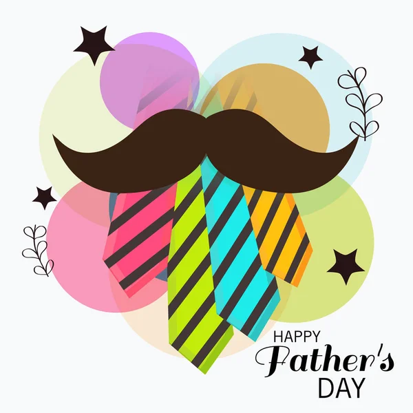 Mutlu Babalar Günü Için Bir Özgeçmişin Vektör Illüstrasyonu — Stok Vektör