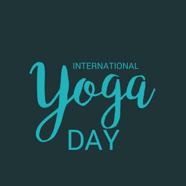 Uluslararası Yoga gün için bir arka plan vektör çizim.