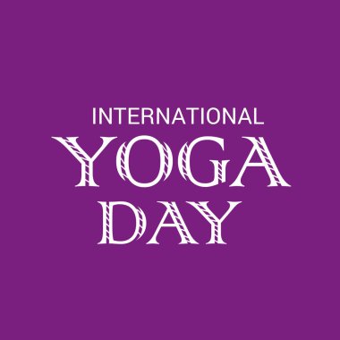 Uluslararası Yoga gün için bir arka plan vektör çizim.