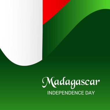 Vektör çizim bir arka plan için Madagaskar bağımsızlık günü.