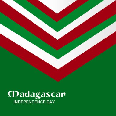 Vektör çizim bir arka plan için Madagaskar bağımsızlık günü.
