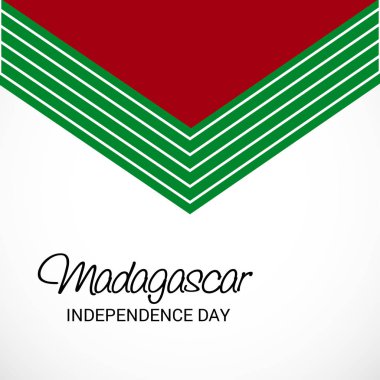 Vektör çizim bir arka plan için Madagaskar bağımsızlık günü.