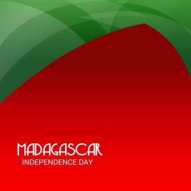 Vektör çizim bir arka plan için Madagaskar bağımsızlık günü.
