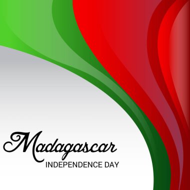 Vektör çizim bir arka plan için Madagaskar bağımsızlık günü.