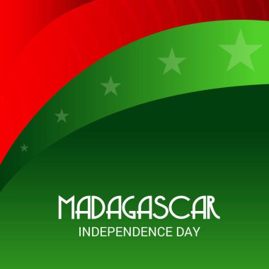 Vektör çizim bir arka plan için Madagaskar bağımsızlık günü.