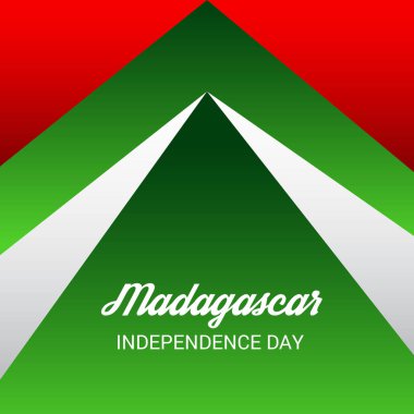 Vektör çizim bir arka plan için Madagaskar bağımsızlık günü.