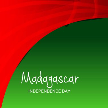 Vektör çizim bir arka plan için Madagaskar bağımsızlık günü.