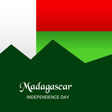 Vektör çizim bir arka plan için Madagaskar bağımsızlık günü.