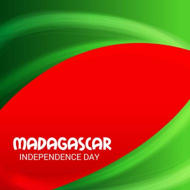 Vektör çizim bir arka plan için Madagaskar bağımsızlık günü.