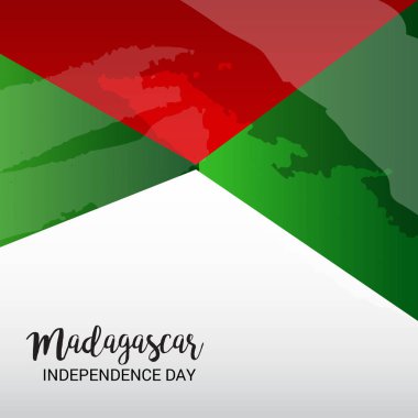 Vektör çizim bir arka plan için Madagaskar bağımsızlık günü.