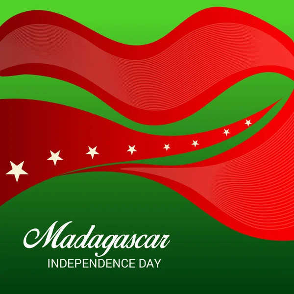 马达加斯加独立日背景的矢量例证 — 图库矢量图片