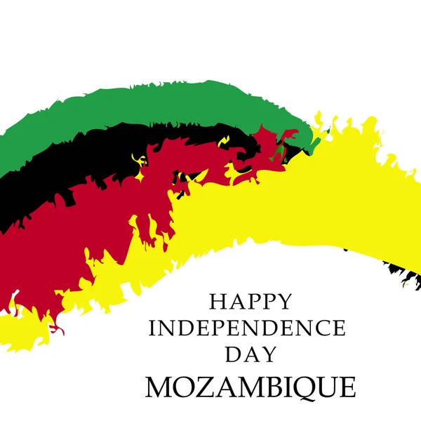 Ilustración Vectorial Fondo Para Día Independencia Mozambique — Archivo Imágenes Vectoriales