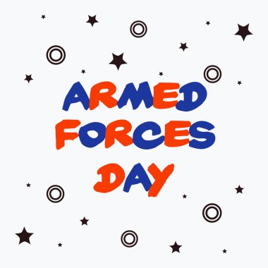 Silahlı Kuvvetler Günü için bir arka plan vektör çizim.