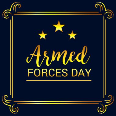 Silahlı Kuvvetler Günü için bir arka plan vektör çizim.